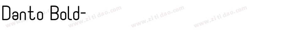 Danto Bold字体转换
